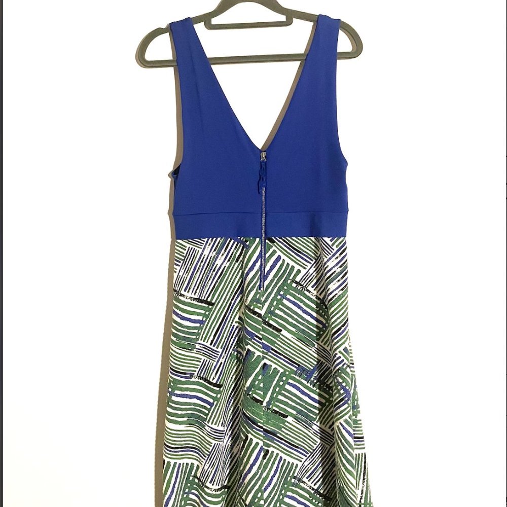 Anthropologie Blue and Green Dress - Picture 2 of 9
